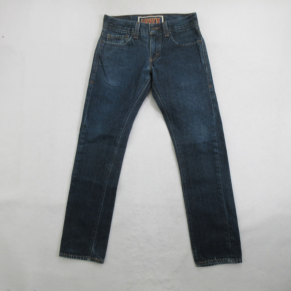 Levi's Men's Jeans W29 L30 511 Skinny Dark Wash Blue 100% Cotton Denim Y2K
